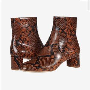 BNIB Loeffler Randall Cynthia Snakeskin Ankle Boot size 9